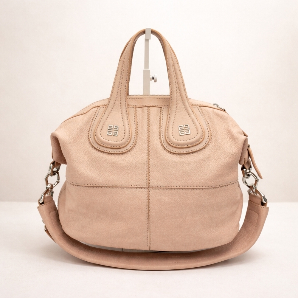 Authentic Givenchy Nightingale Small Satchel Nude… - image 1